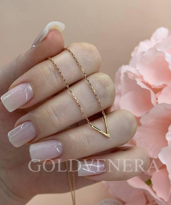 Колье из красного золота 585 пробы V