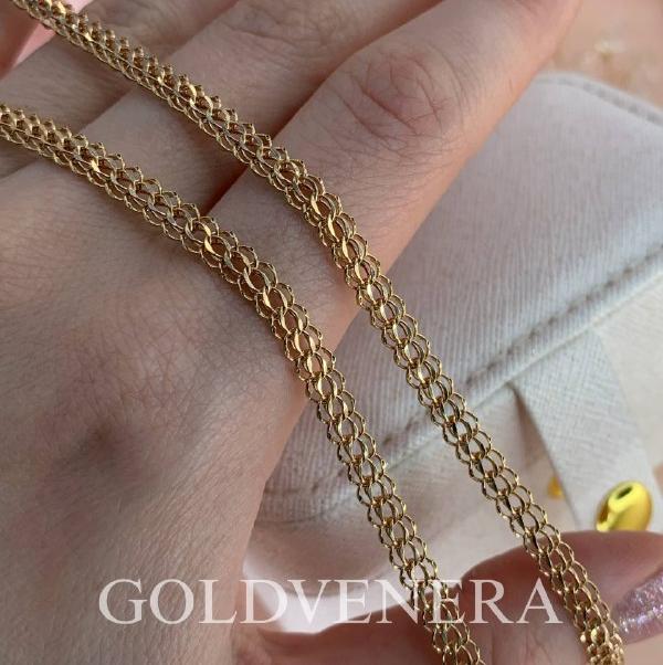 Цепь "Питон" из красного золота