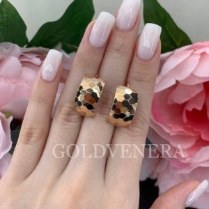 Золотые серьги20380а5сат